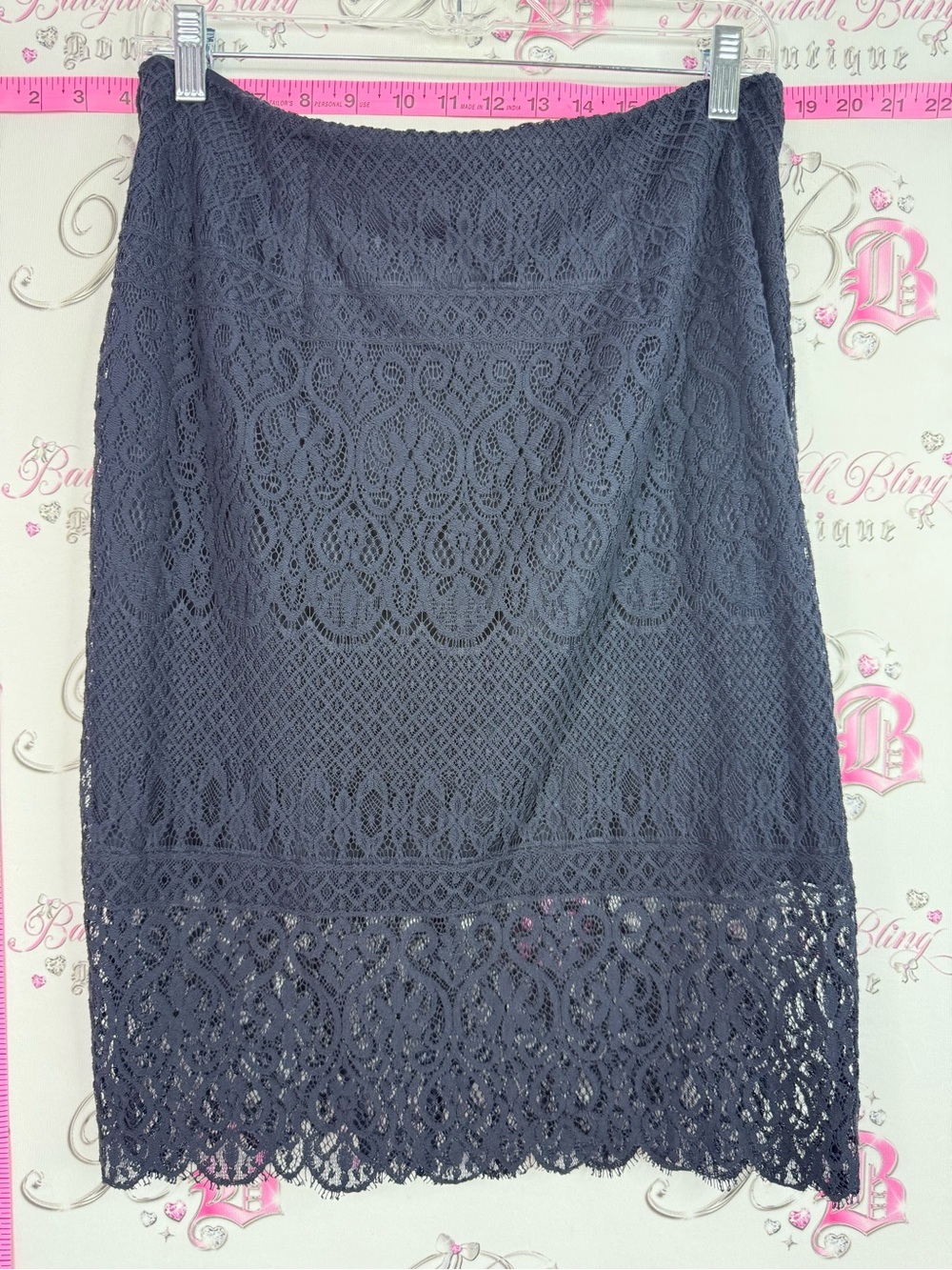 Adiva skirt Lacie floral Navy Lace Pencil Skirt